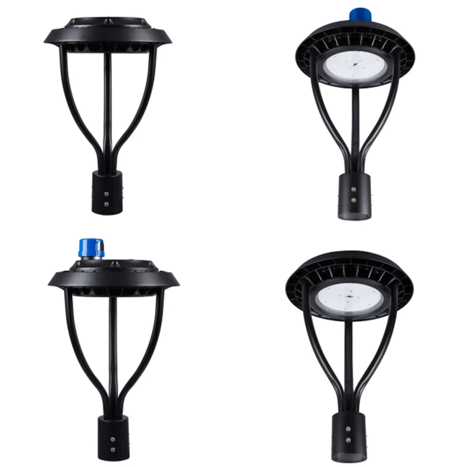 Aluminium Outdoor Park LED Pole Light with Photocell Sensor 50W 100W 200W Led Park Led Post Top Light